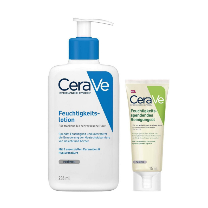 CERAVE Moisturising Lotion 236 ml + FREE Hydrating Cleansing Oil 15 ml