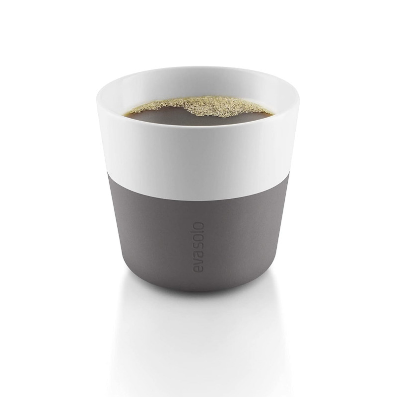 EVA SOLO Lungo Coffee Cups – Set of 2 × 230 ml (Grey)