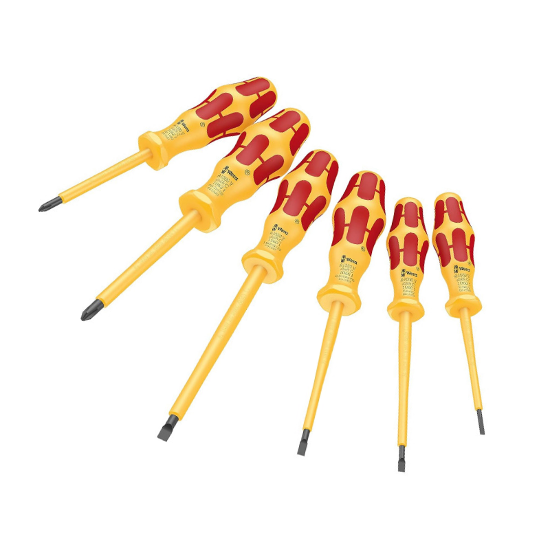 WERA 1060 i/1062 i/6 Kraftform VDE Screwdriver Set – 6-Piece 05051575001