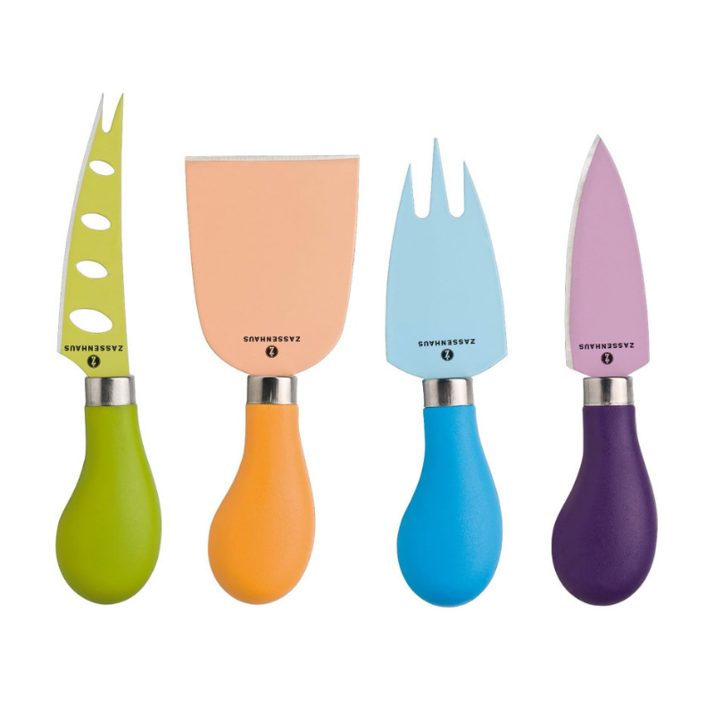 ZASSENHAUS 4-Piece Cheese Knife Set Non-Stick Solingen Quality