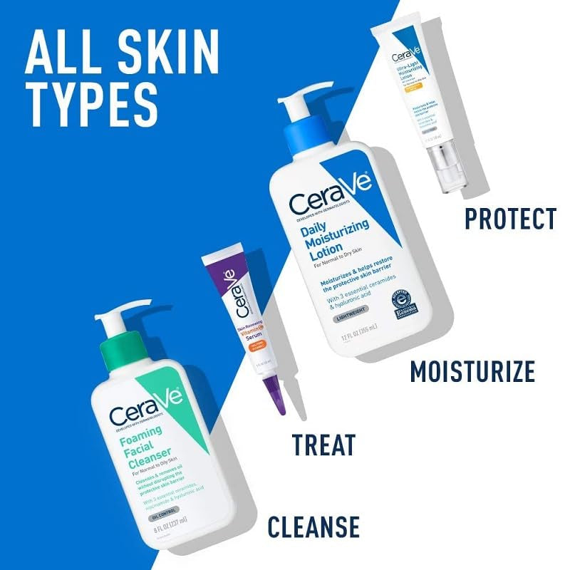 Cerave Facial Cleanser, Foaming Facial Cleanser, 3 Ounce by Cerave