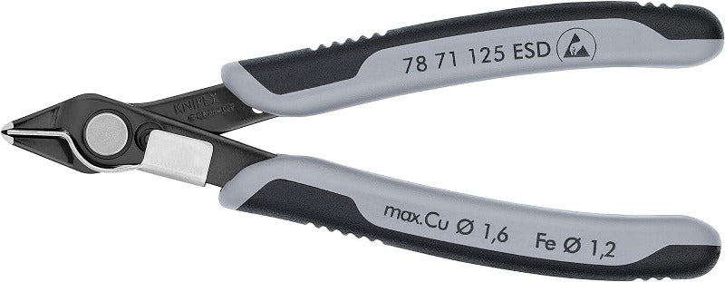 KNIPEX 78 61 125 ESD Electronic Super Knips – 125 mm Precision Diagonal Cutter