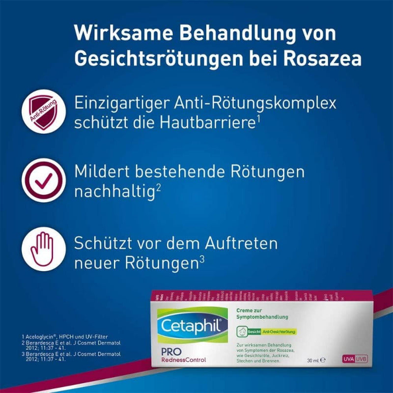 CETAPHIL RednessControl Cream 30ml – Soothing Facial Moisturizer for Sensitive Skin