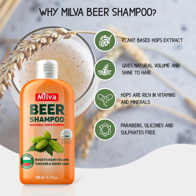 MILVA Beer Shampoo 200ml