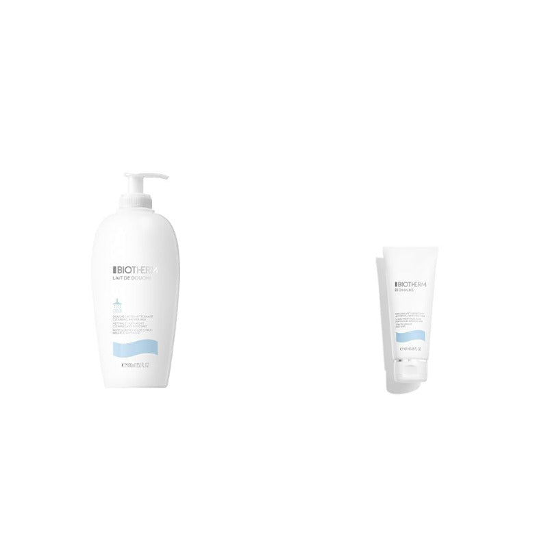 BIOTHERM Lait De Douche Shower Gel + Biotherm Biomains Hand Cream Duo Set