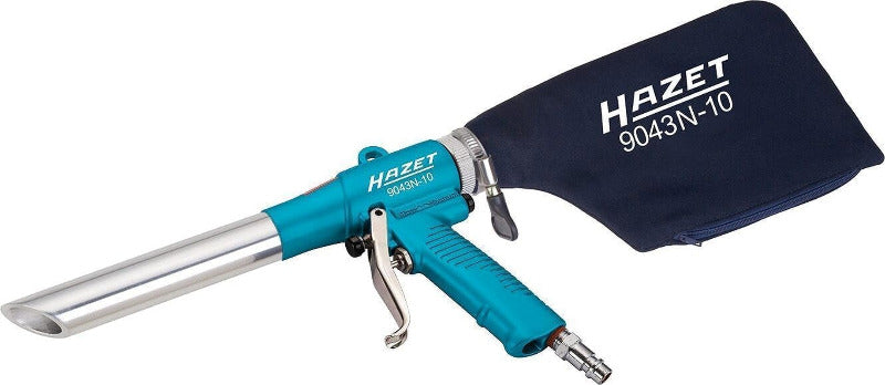 HAZET Saug-/ Blaspistole 9043N-10 I Praktische Einhandumschaltung, Mit Metallgehäuse, Vakuumlevel: 7,5 Mmhg I Zum Absaugen Von Schmutz in Den Staubbeutel Sowie Ausblasen Von Oberflächen
