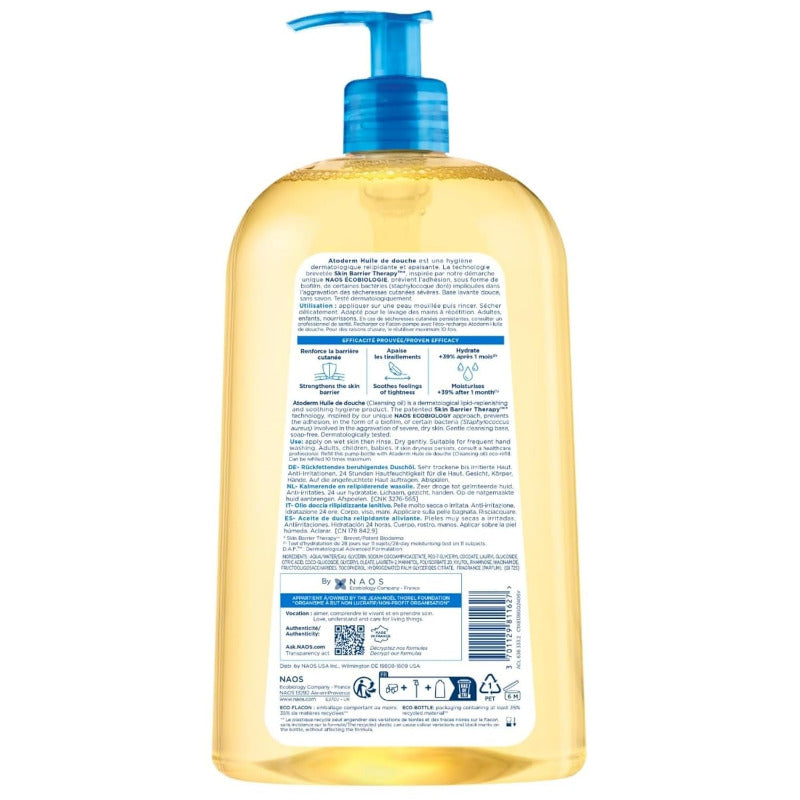 Atoderm Ultra-Nourishing Anti-Irritation Shower Oil 1L / 33.80 Fl.Oz.