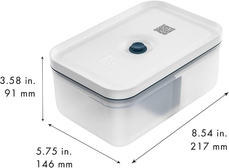 ZWILLING Fresh & save Vakuum Lunchbox, Größe L, Kunststoff, Semitransparent-La Mer