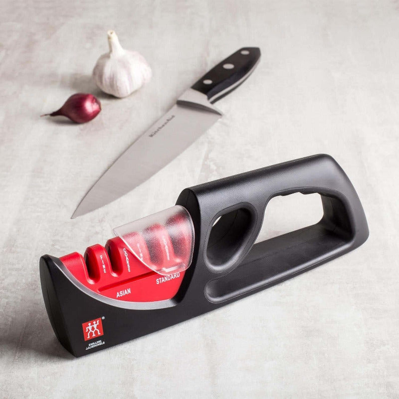 ZWILLING J.A. Henckels Messerschärfer, 4-Stufig Edelstahl