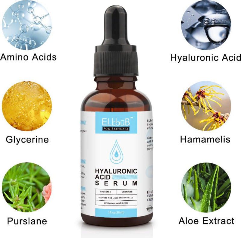 Gesichtspflege Serum Set Mit Vitamin C Serum Hyaluron Serum - Gegen Falten, Trockene, Matte Haut & Dunkle Flecken, Anti-Aging-Pflege Für Einen Frischen Glow Und Ebenmäßigen Teint