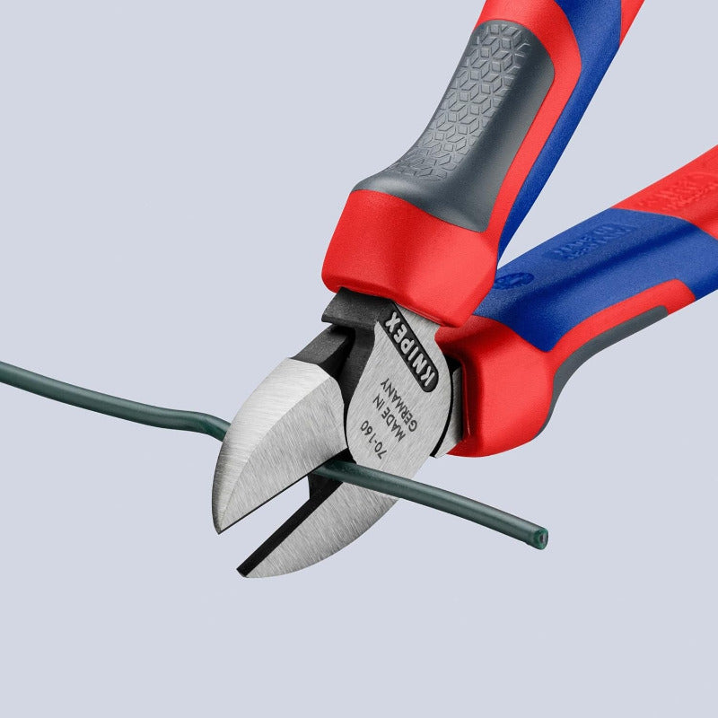 KNIPEX 70 02 160 Side Cutter with Comfort Grips – 160mm Black Atramentized