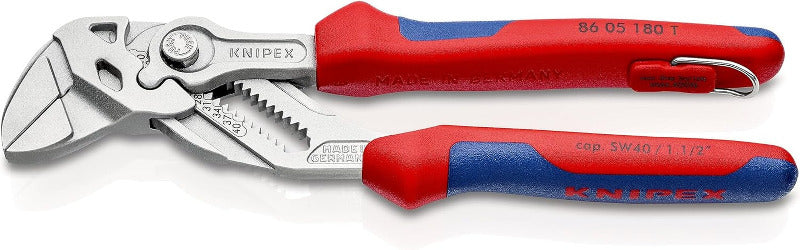 KNIPEX Pliers Wrench 250mm – Adjustable Wrench and Pliers in One Tool | Model 86 05 250 T