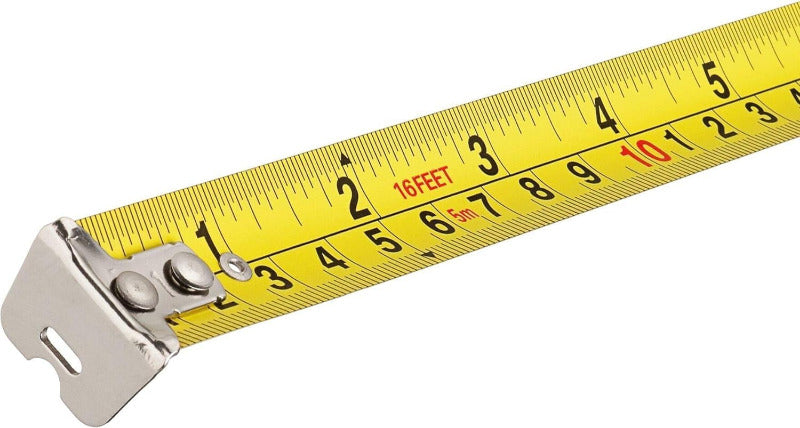 HAZET Maßband 2154N-5, 5 Meter, Reduziertes Abknickverhalten Und Widerstandsfähige Beschichtung, Automatisches Einziehen Durch Qualitätsfeder Und Doppelte Bandmaß Beschriftung