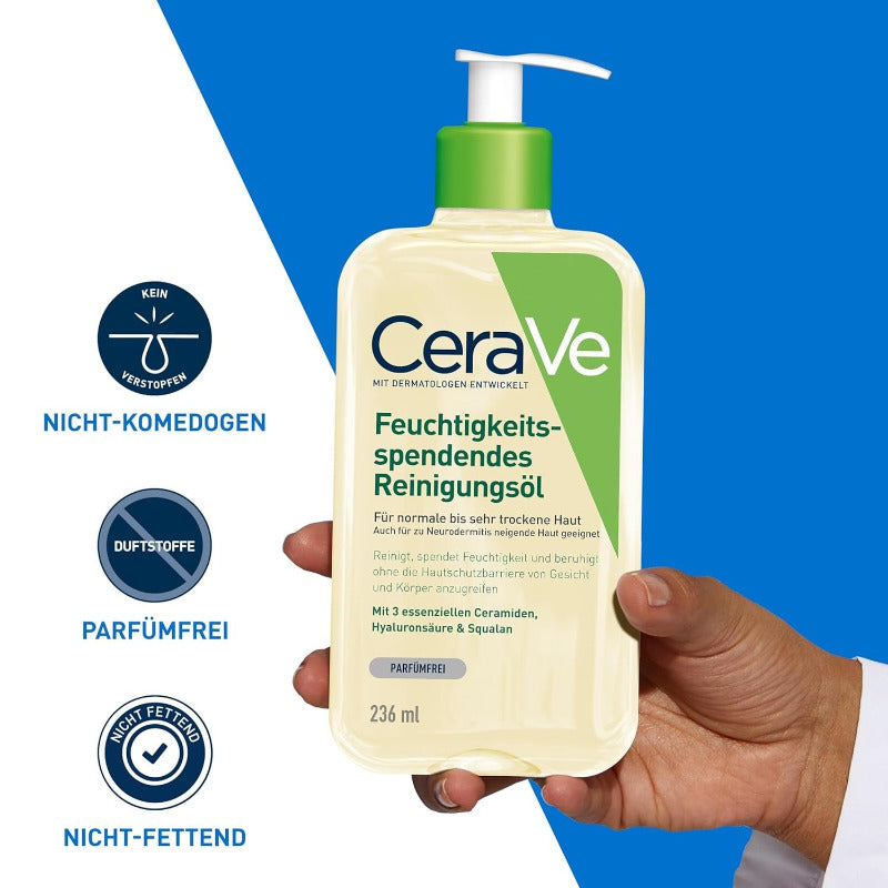 CeraVe Hydrating Cleansing Oil – For Normal to Very Dry Skin (236ml)