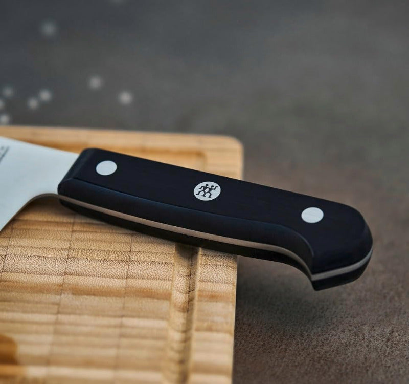 ZWILLING Gourmet Knife Set, 2-Piece (Paring/Garnishing Knife 10 cm, Chef's Knife 20 cm), Stainless Special Steel, Ergonomic Plastic Handle, Black - Made in Germany