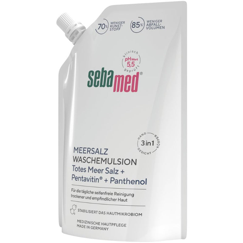 SEBAMED Sea Salt Wash Emulsion with Dead Sea Minerals – 400 ml Refill Pouch