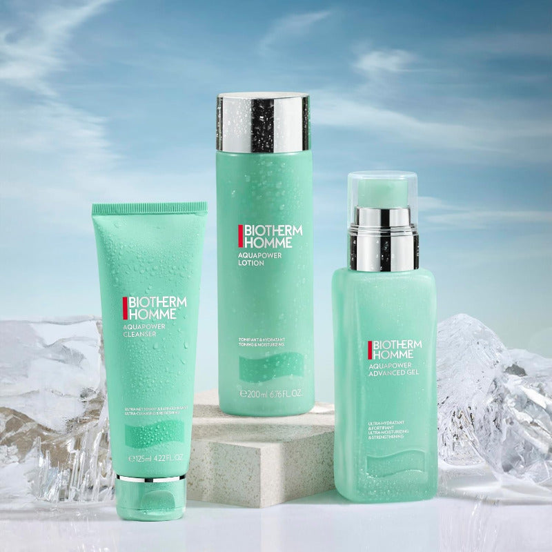 Biotherm Homme Aquapower Lotion, Feuchtigkeitsspendende Aftershave-Lotion Für Männer, Für Erfrischte Haut Ohne Rötungen, Mit Biotech Plankton Und Oligosacchariden, 200 Ml