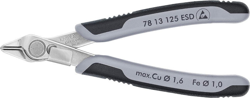 KNIPEX 78 61 125 ESD Electronic Super Knips – 125 mm Precision Diagonal Cutter