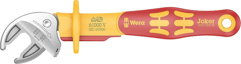 Wera 05020170001 6004 Joker VDE 4 Set 1, Vde-Isolierter Selbstjustierender Maulschlüssel-Satz, 4-Teilig