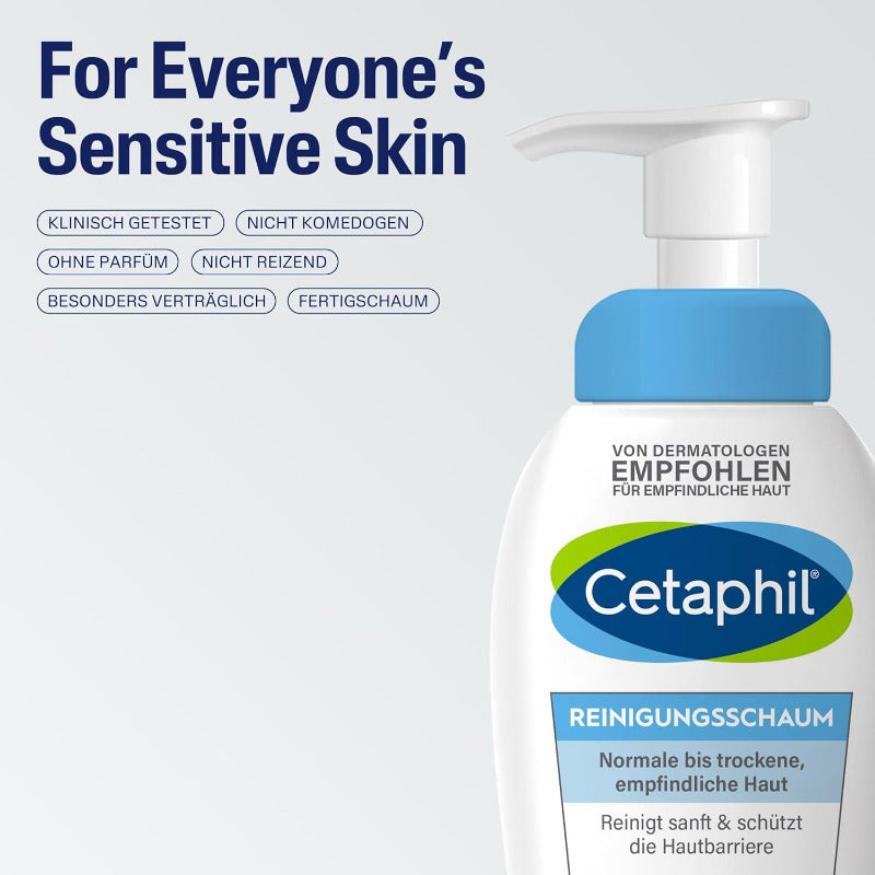CETAPHIL Gentle Foaming Cleanser – 200ml | Soothing Facial Cleanser for Normal, Dry & Sensitive Skin