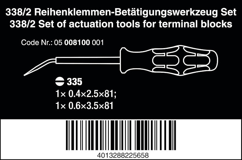 Wera 2-Piece Slotted Screwdriver Set