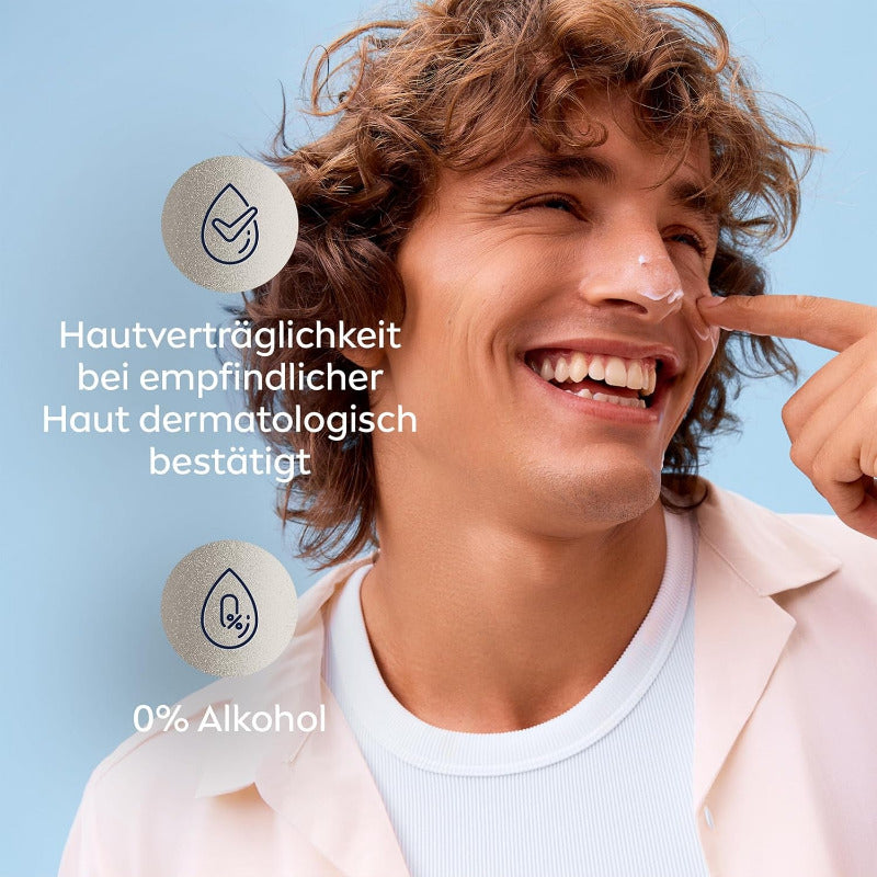 NIVEA MEN Sensitive Gesichtspflege Creme, 24H Feuchtigkeitscreme Für Empfindliche Männerhaut, Beruhigende Gesichtscreme Zur Linderung Von Hautirritationen (75 Ml)