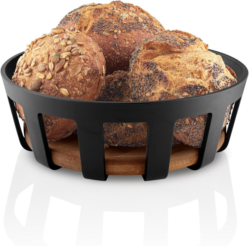 Eva Solo | Nordic Kitchen Brotkorb | Zum Stilvollen Servieren Von Brot Und Brötchen | Black