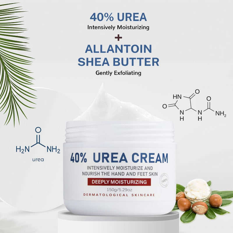 OUKEYA Urea Cream 40% – Maximum Strength Foot & Hand Moisturizer for Cracked Heels, Dry Skin & Callus Removal