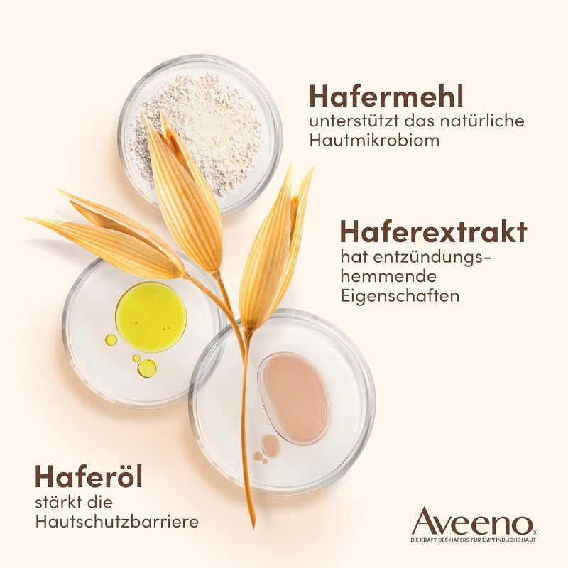 Aveeno Dermexa Tägliche Emollentien Creme (200 Ml), Körperlotion Für Sehr Trockene Haut, Die Zu Ekzemen Neigt, Natürliche Hautpflege Mit Hafer Und Ceramiden, Vegan*