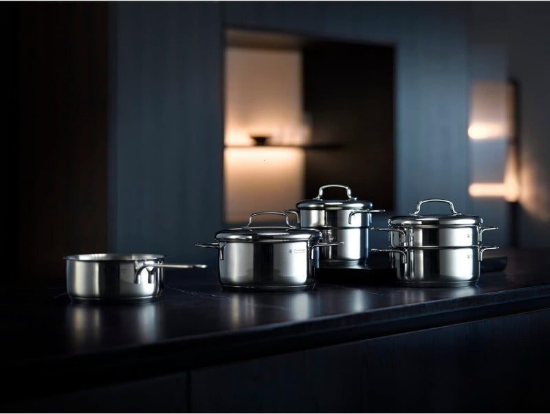 WMF Mini Stielkasserolle 14Cm, Klein, Ohne Deckel, Kleiner Topf, Kasserolle Induktion 0,9L, Cromargan Edelstahl, Stapelbar, Für Kleine Portionen, Singlehaushalt