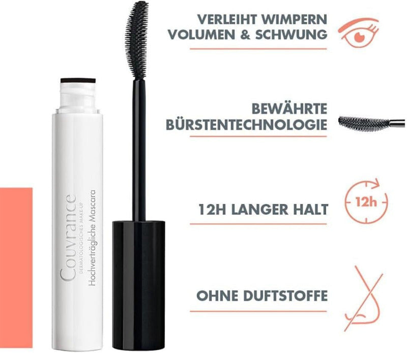 Avène Couvrance High Tolerance Mascara – Black, 1 Stick