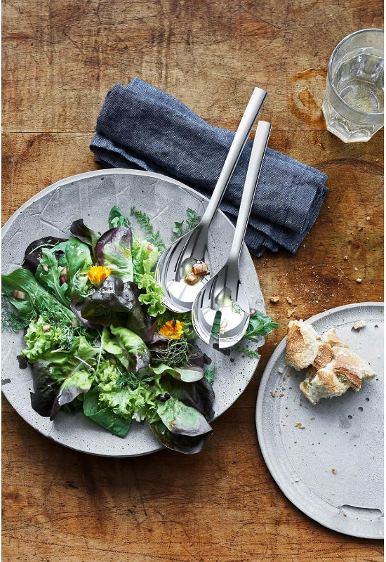 WMF Nuova Salad Serving Set 25 cm Small Serving Spoon & Fork