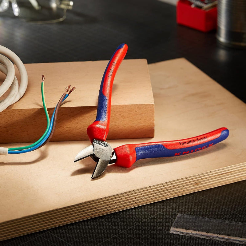 KNIPEX 70 02 160 Side Cutter with Comfort Grips – 160mm Black Atramentized