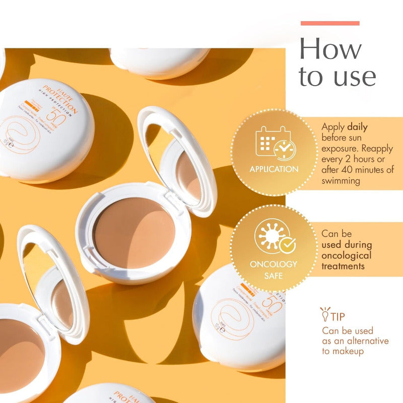 Avène Compact Farbige SPF50 Neuer Ton Sand New Formula, 10 G