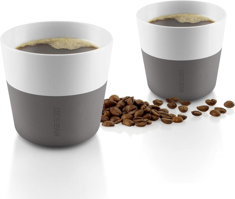 EVA SOLO Lungo Coffee Cups – Set of 2 × 230 ml (Grey)