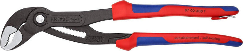 KNIPEX Cobra 300mm Hightech Water Pump Pliers with Multi-Component Grip & Fall Protection Loop – 87 02 300 T