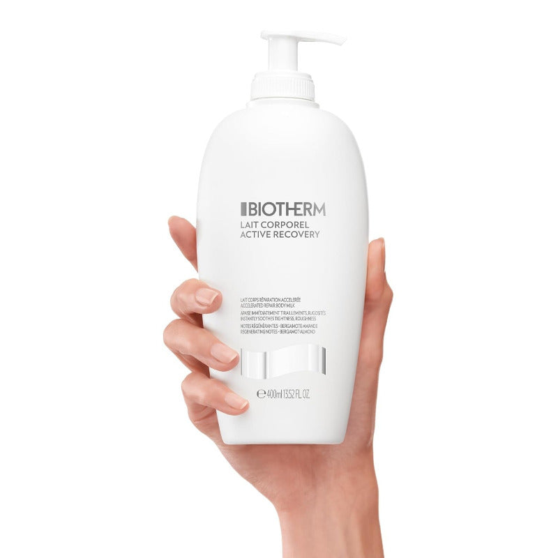 Biotherm Lait Corporel Active Recovery Bodylotion, Intensive Feuchtigkeitspflege Für Alle Hauttypen, Beruhigende Körperpflege, 400Ml