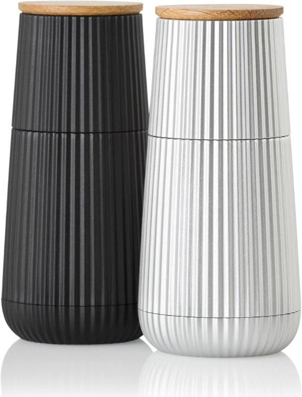 ADHOC MP150 Scape Salt & Pepper Mill Set – Black & White