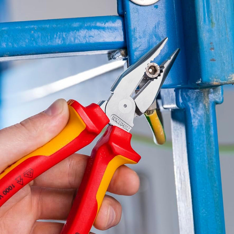 KNIPEX 08 26 185 VDE Needle‑Nose Combination Pliers – 185 mm