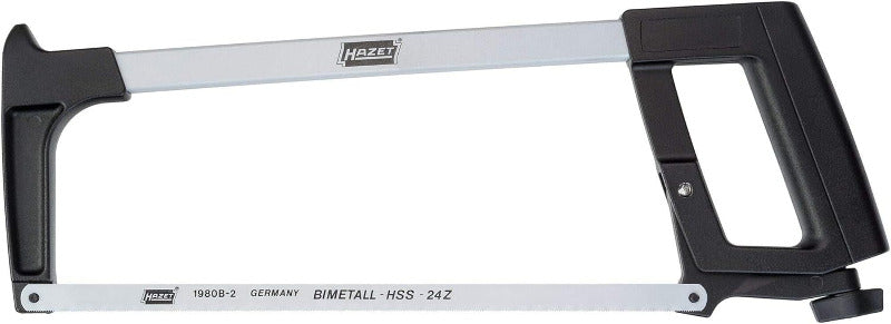 HAZET Metall-Säge 1981 I Säge-Blatt Aus Chromlegiertem Werkzeug-Stahl Mit Glasfaser Verstärktem Kunststoffgriff, Für Sägeblätter: 150 Mm, Zähne/Inch: 32, Made in Germany
