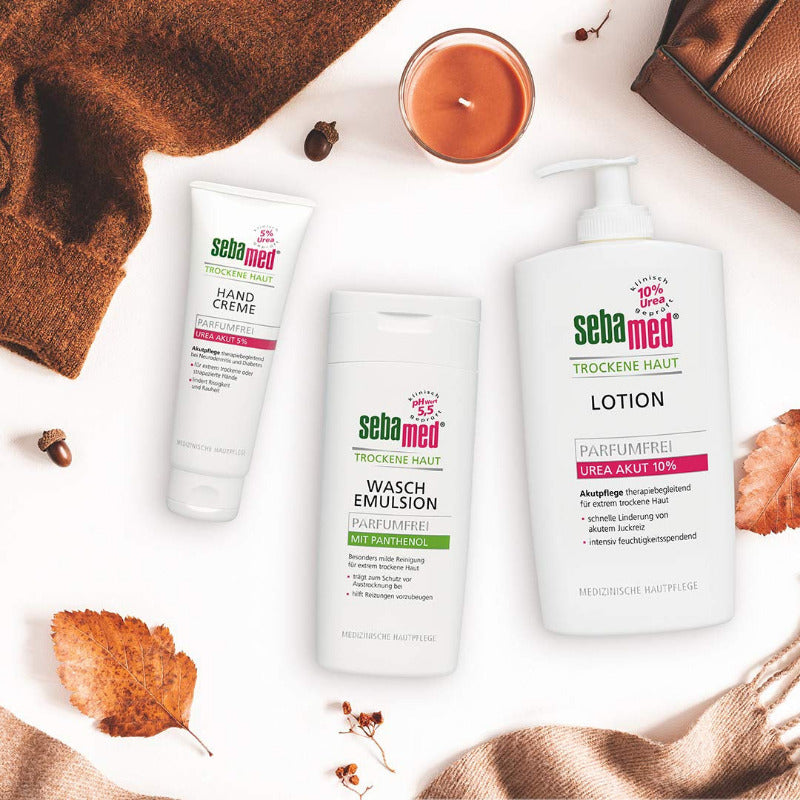 Sebamed Trockene Haut Urea Akut 10% Lotion Parfumfrei 400 Ml Mit Spender, Feuchtigkeits- , Lindert Spannungsgefühl, Langanhaltender Schutz Vor Austrocknung, Für Damen Und Herren