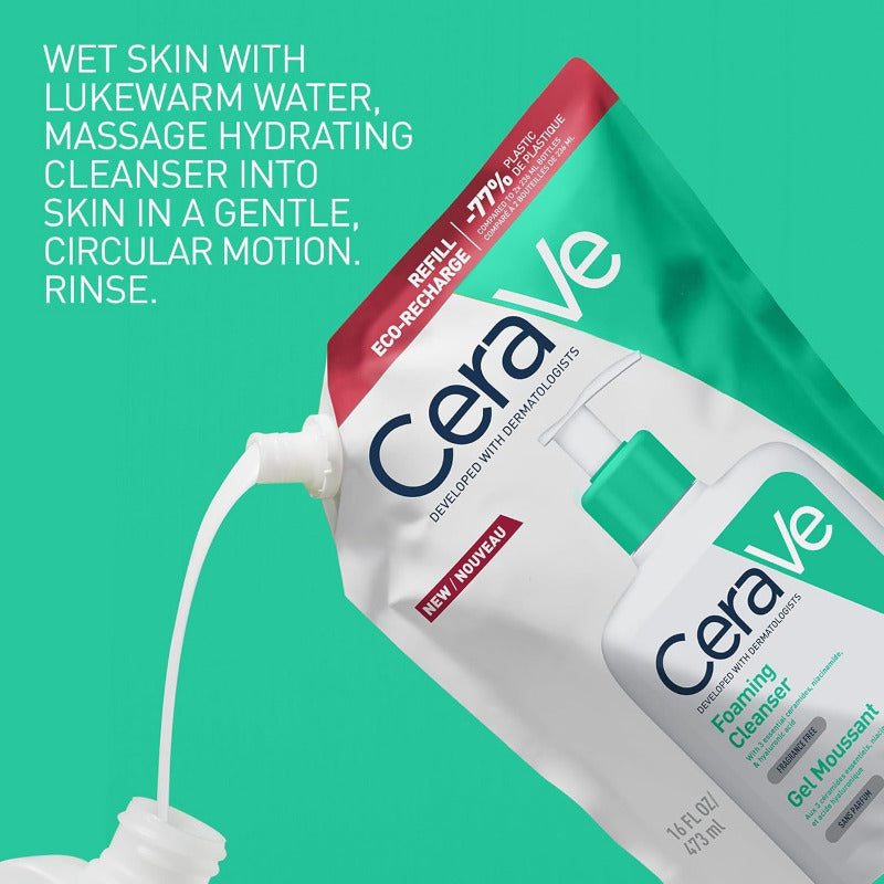 Cerave Foam Facial Clean Refill Pouch