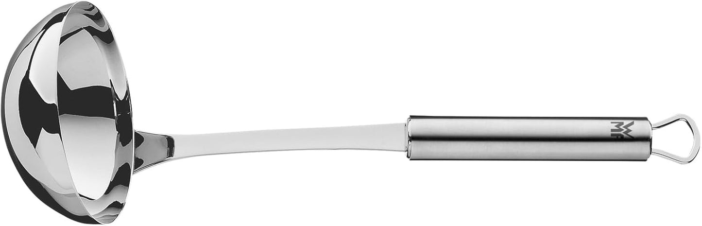 WMF Profi plus Suppenkelle 30 Cm, Saucen-/ Schöpflöffel, Cromargan Edelstahl Teilmattiert, Spülmaschinengeeignet