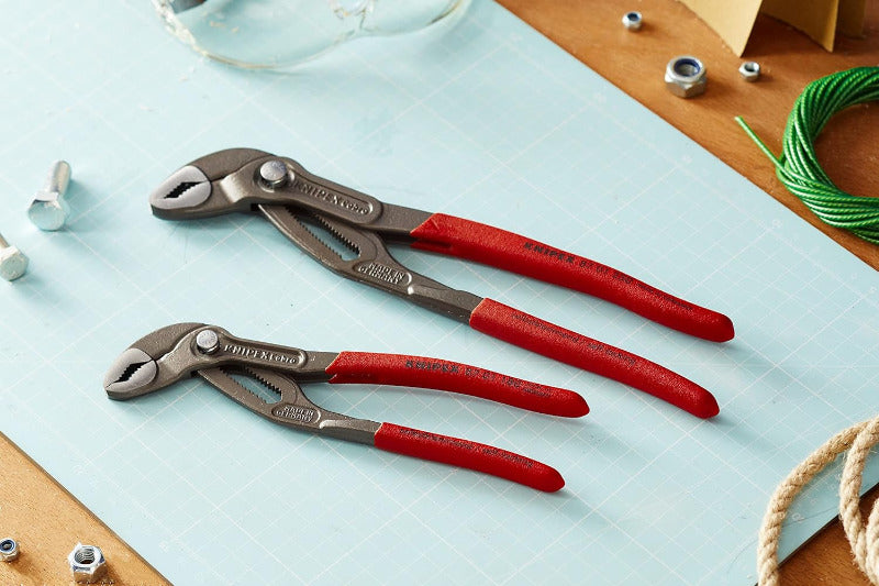 KNIPEX Cobra Water Pump Pliers Set – 180mm & 250mm | High-Grip Adjustable Pliers for Professionals