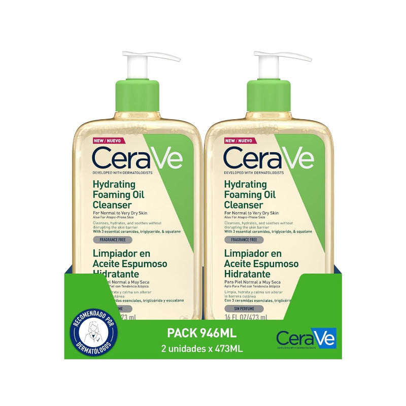 CeraVe Foaming Oil Cleanser 2 x 473ml