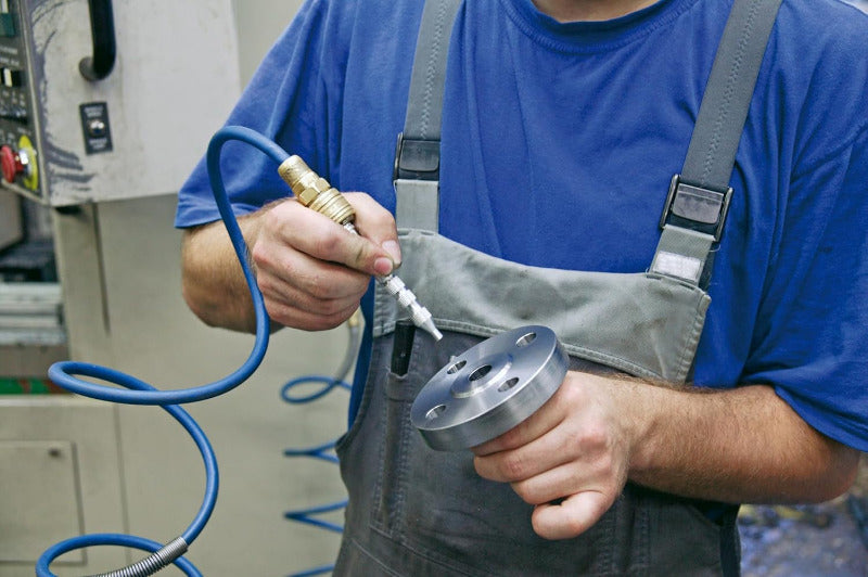 HAZET Ausblasstift 9040-3 I Druckluft-Werkzeug Mit 3 Mm Düse Und 360 L / Min, Integrierter Kupplungsstecker 7,2 Mm, 12 Bar Eingangsdruck, Mit Praktischem Anhängeclip
