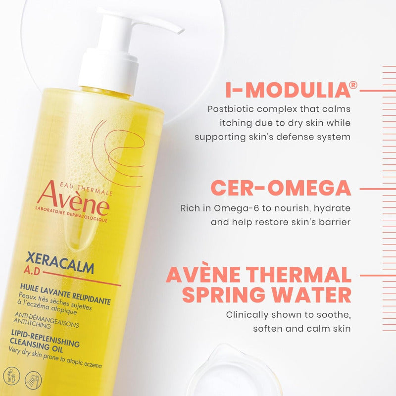 Avène Xeracalm A.D. Lipid Replenishing Cleansing Oil Ml, 400 Ml