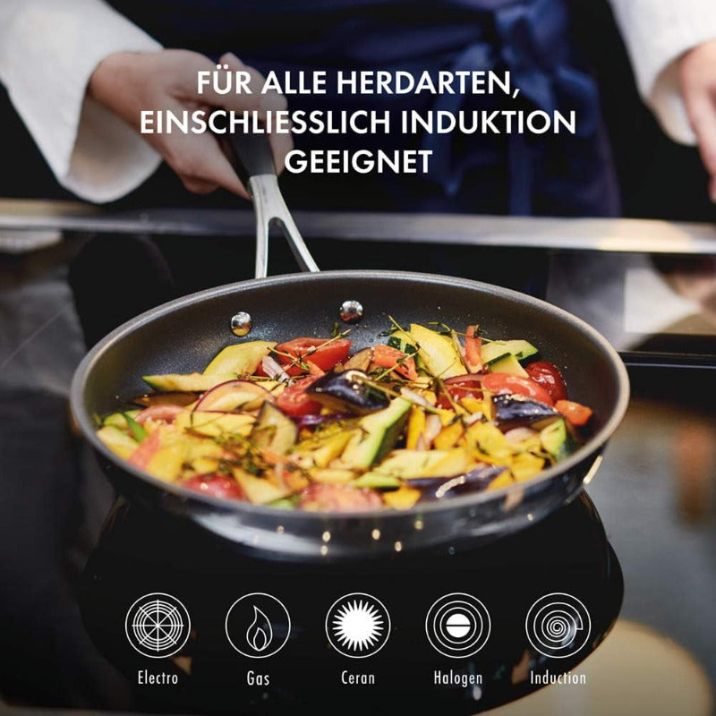 CORNELIA POLETTO by ZWILLING Stainless Steel Frying Pan – 28 cm | Diamond Non-Stick, Induction-Ready