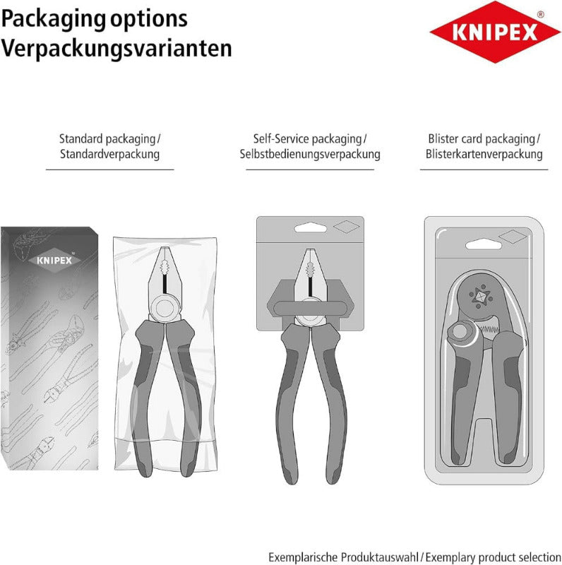 KNIPEX 35 42 115 Electronics Gripping Pliers – Precision with Multi-Component Handles (115mm)