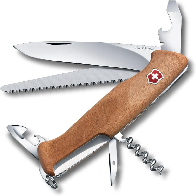 Victorinox Ranger 55 – Swiss Army Knife with 10 Functions, Locking Blade & Screwdriver | Multi-Tool